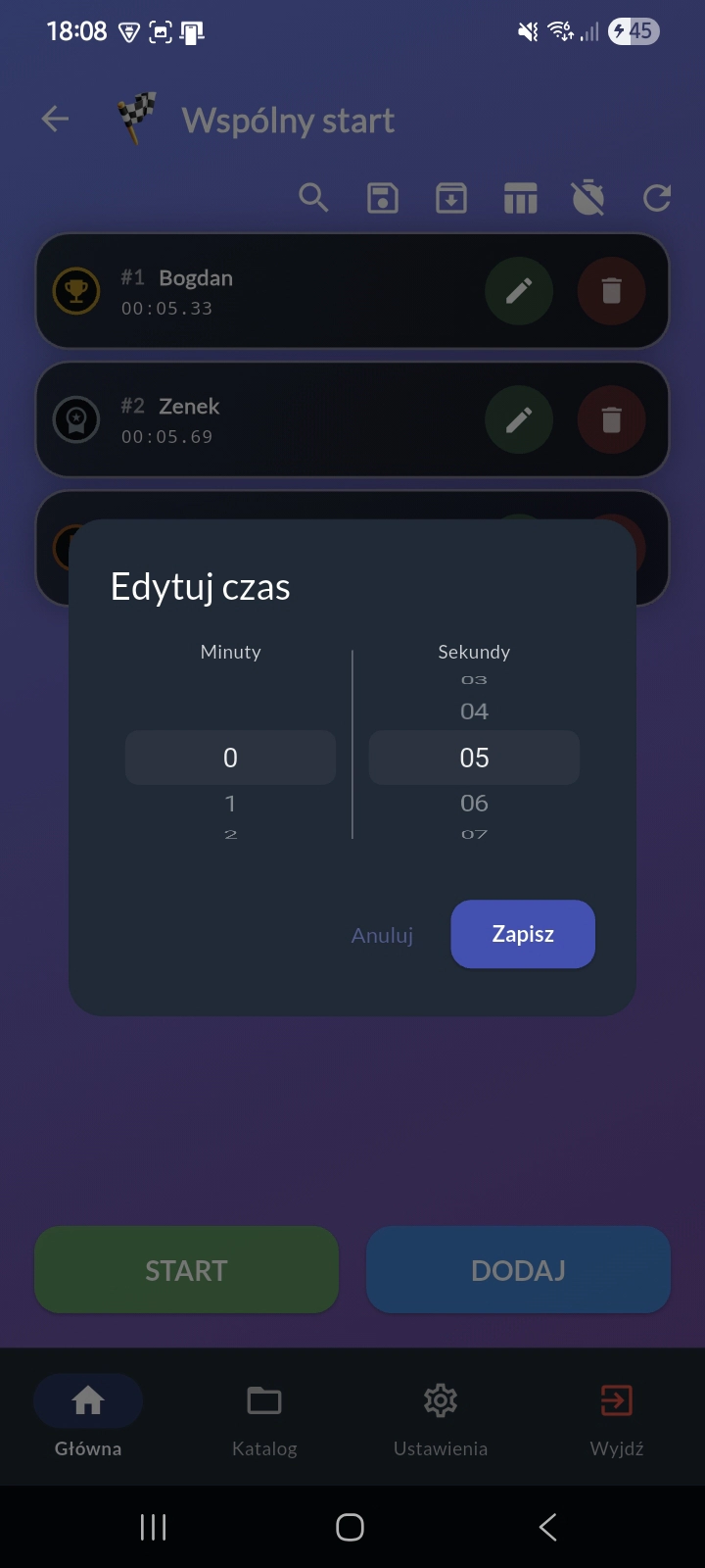Korekta wyniku